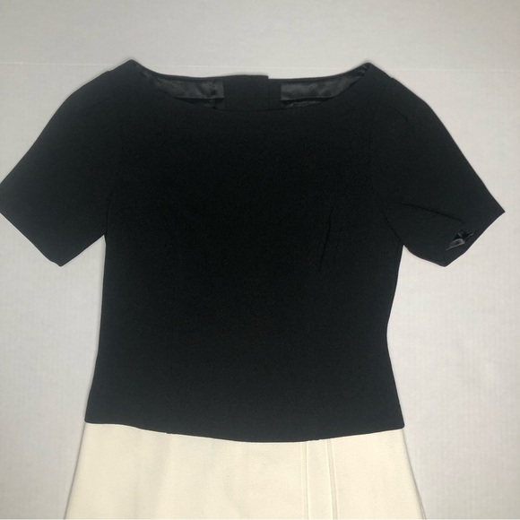 White House Black Market (WHBM) Color Block Short Sleeve Career Dress - Picture 7 of 13